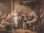 Jean Baptiste Greuze L'Accordee du Village (mk08) china oil painting reproduction